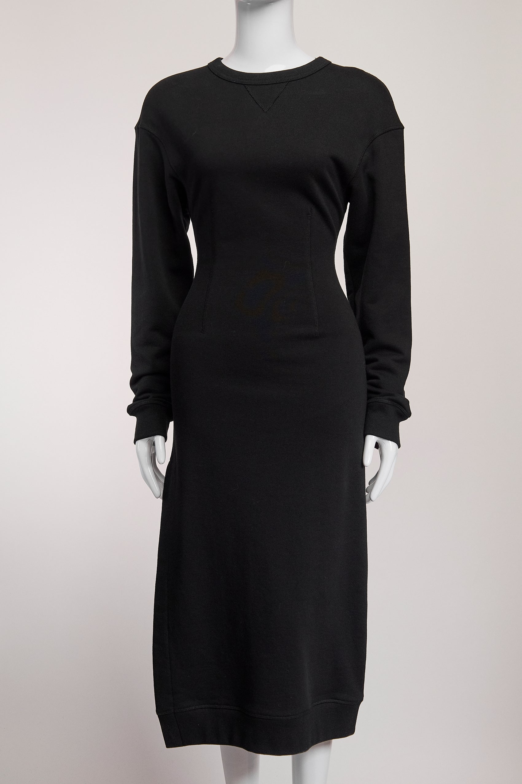 Dries Van Noten Black Fitted Sweater Dress XS