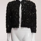 Emilio Pucci Sequin Fringe Crop Jacket US6