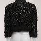 Emilio Pucci Sequin Fringe Crop Jacket US6