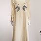 Toga Pulla Embroidered Black and Cream Long Sleeve Dress FR38 IT42