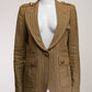 Smythe Pinstripe Brown Blazer US8