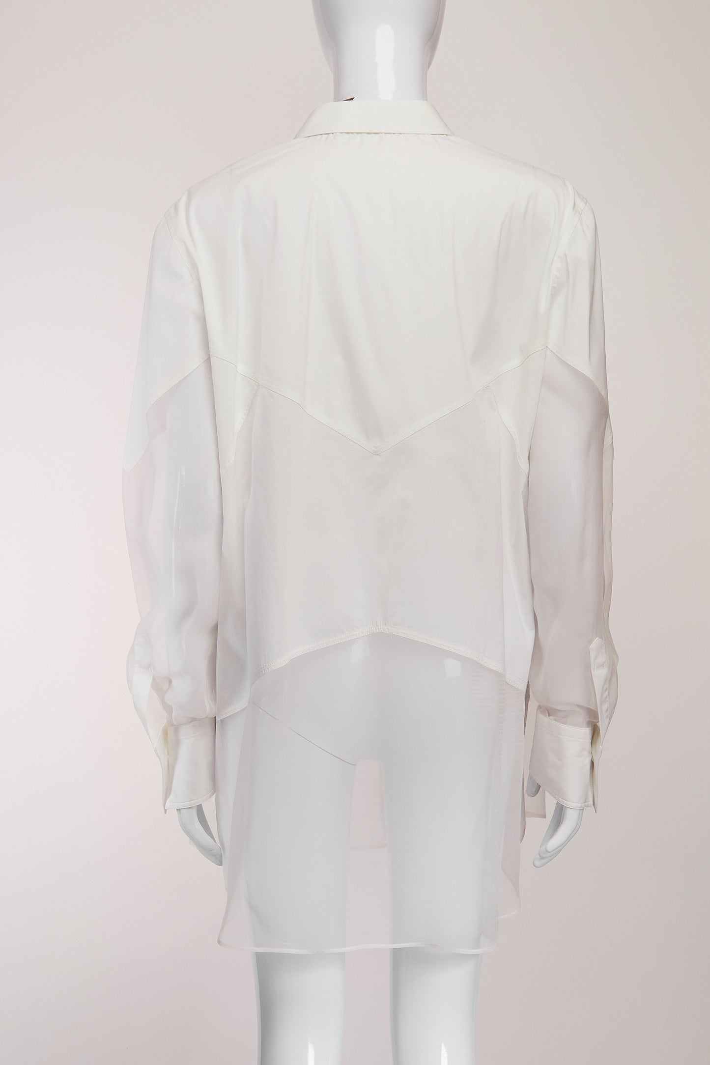 Brunello Cucinelli White Patch Button Down L