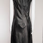 Prada Black Leather Dress IT42 FR38