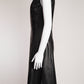 Prada Black Leather Dress IT42 FR38