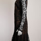 Oscar de la Renta Black Lace with Nude Sewn in Slip US6