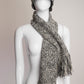 Chanel Silver and White with Sequin Detail Hat & Scarf Set