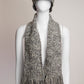 Chanel Silver and White with Sequin Detail Hat & Scarf Set