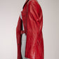 Situationist Red Leather Jacket FR36 IT40