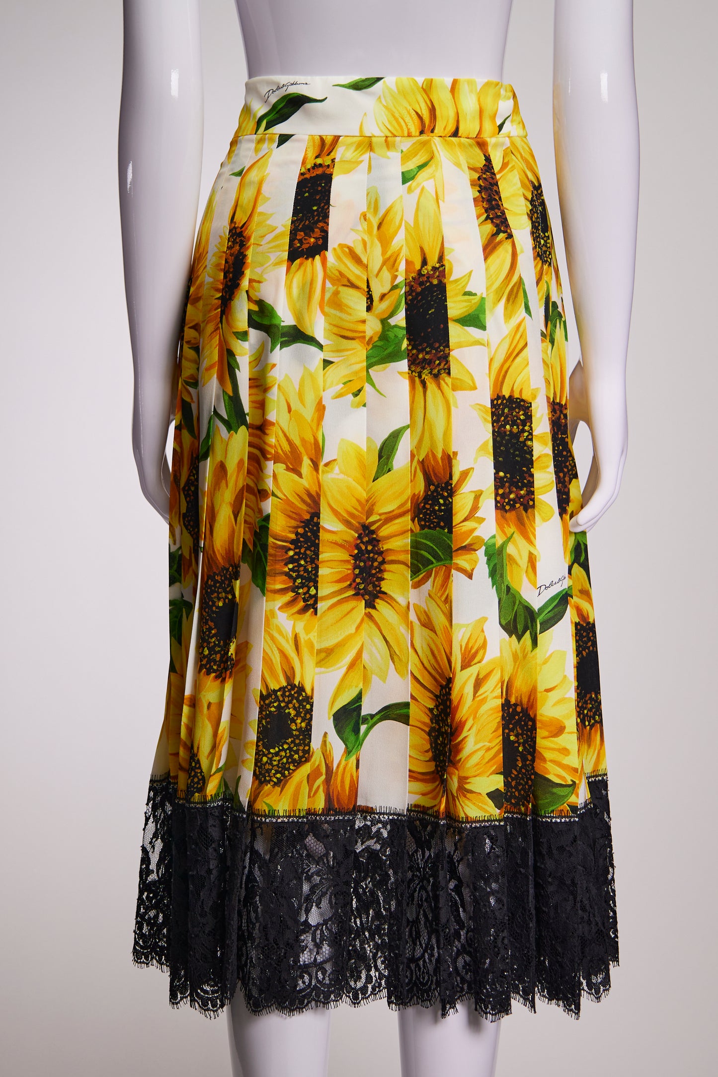 Dole & Gabbana Sunflower Skirt IT42 FR38