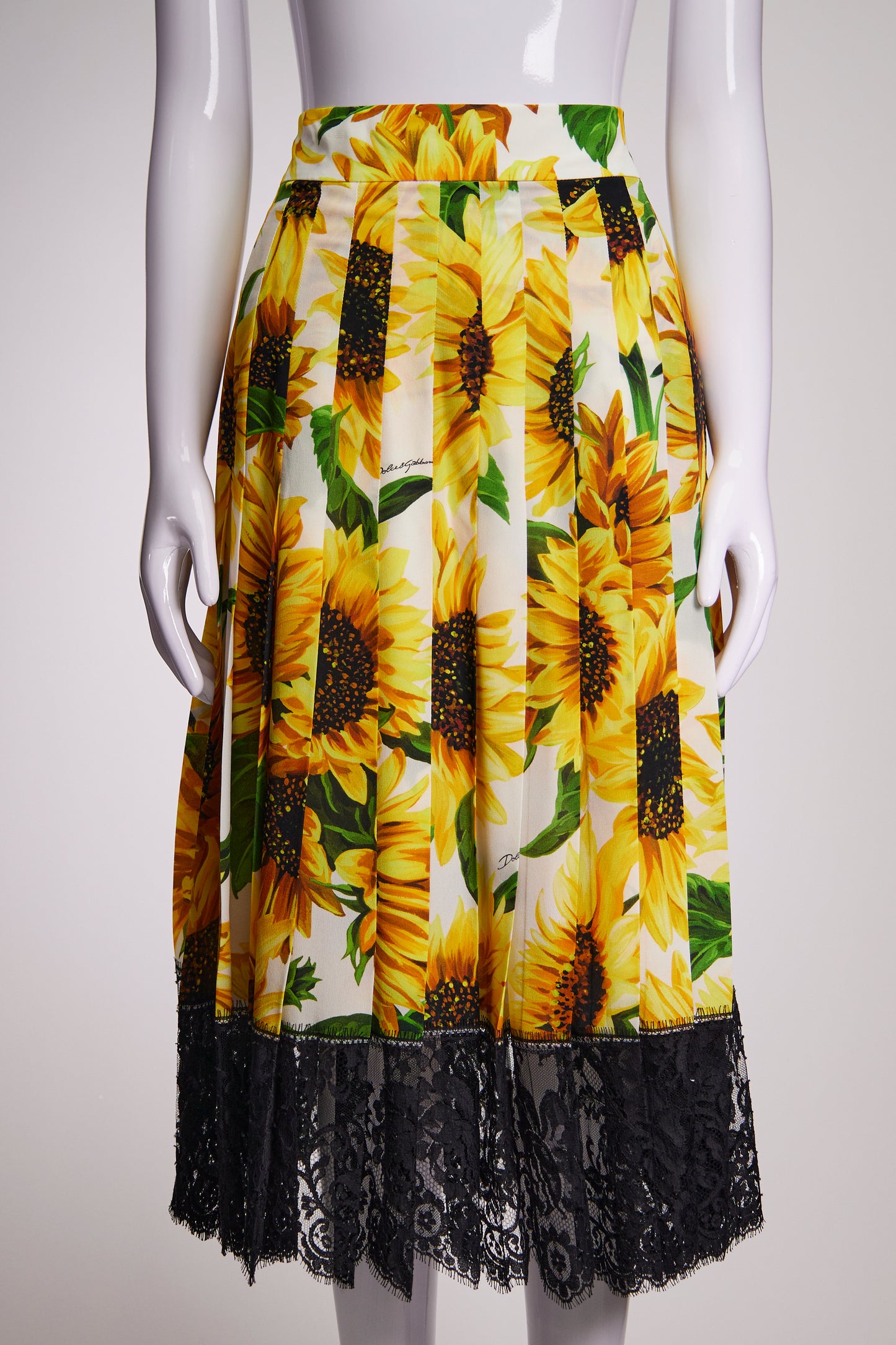 Dole & Gabbana Sunflower Skirt IT42 FR38