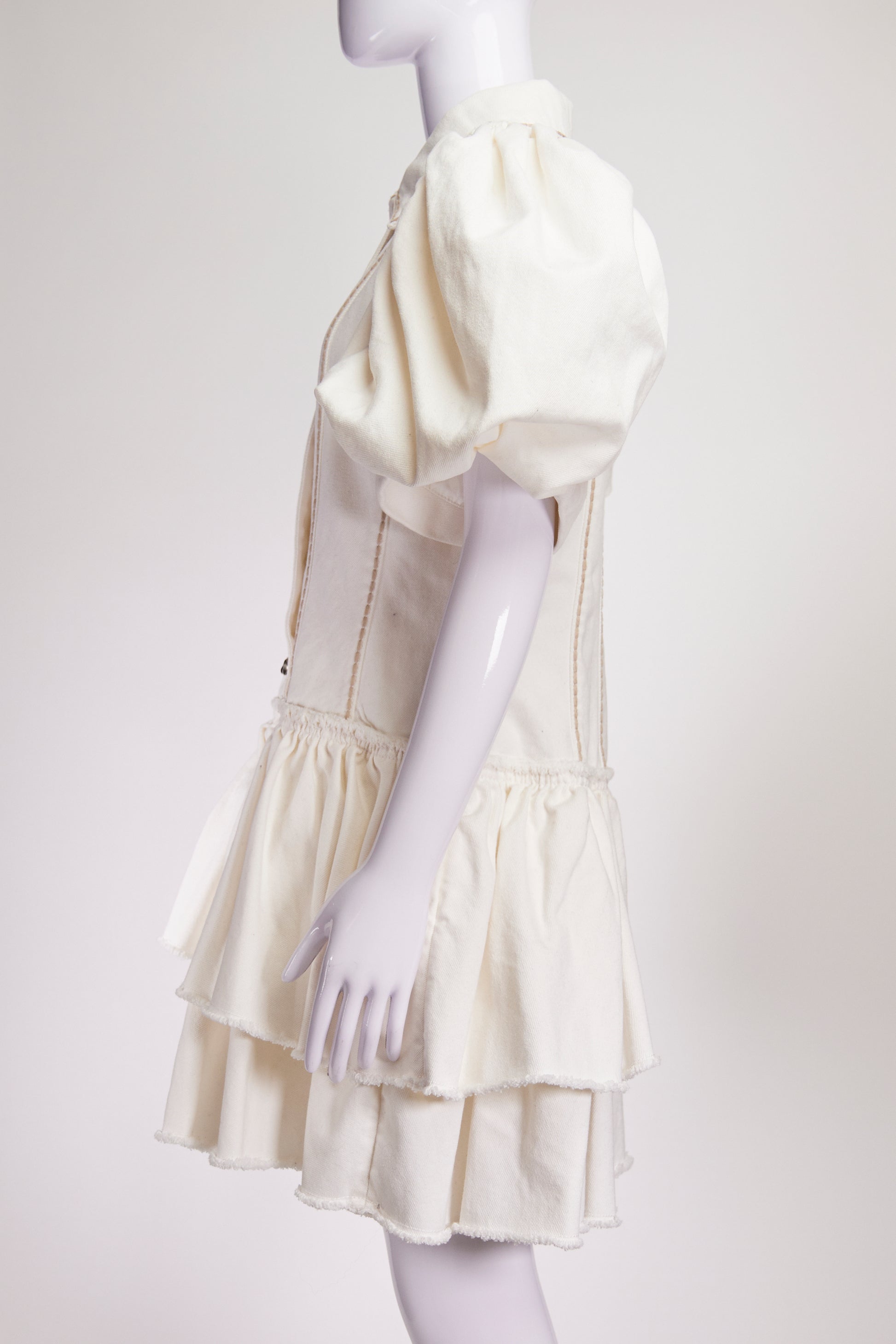 aje cream dress Venetia Knit Midi Dress-CREAM / XXS