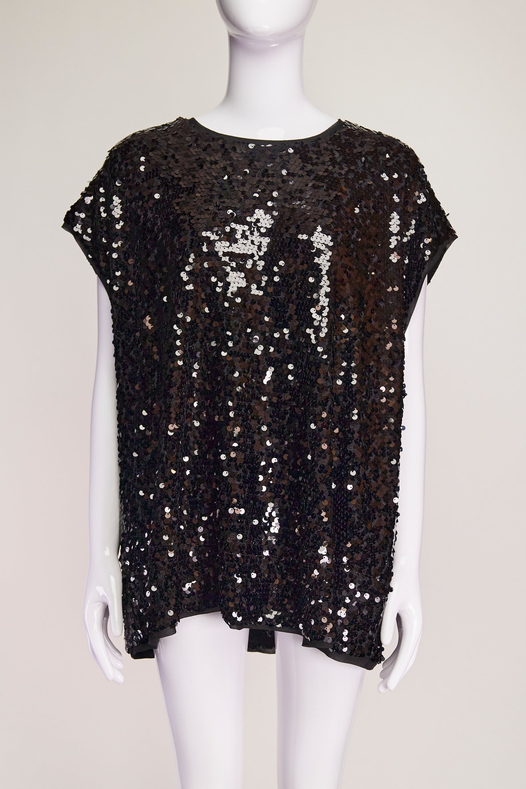 Givenchy Black Sequin T-Shirt FR38 IT42