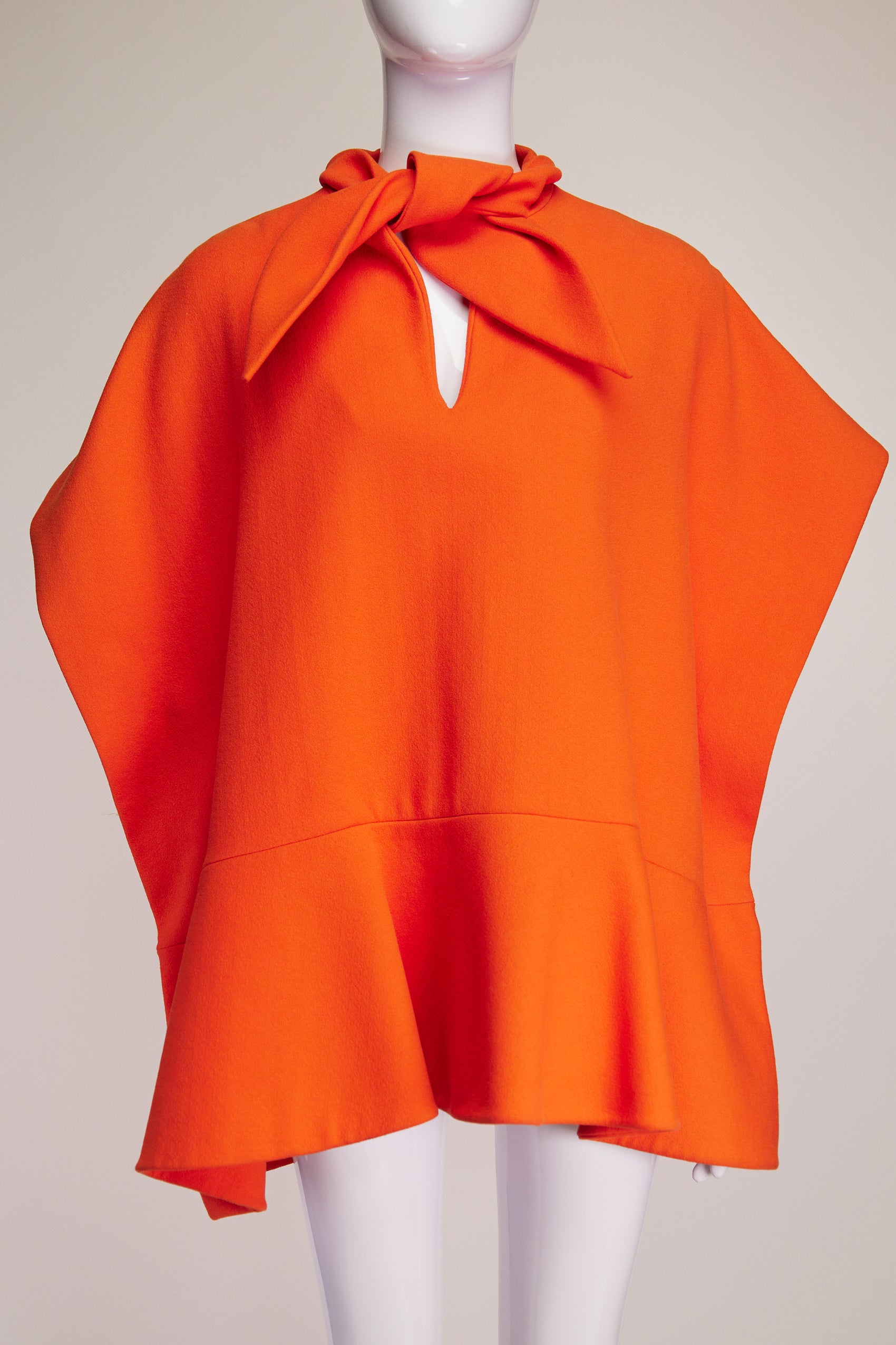 Delpozo Orange Top with Necktie M