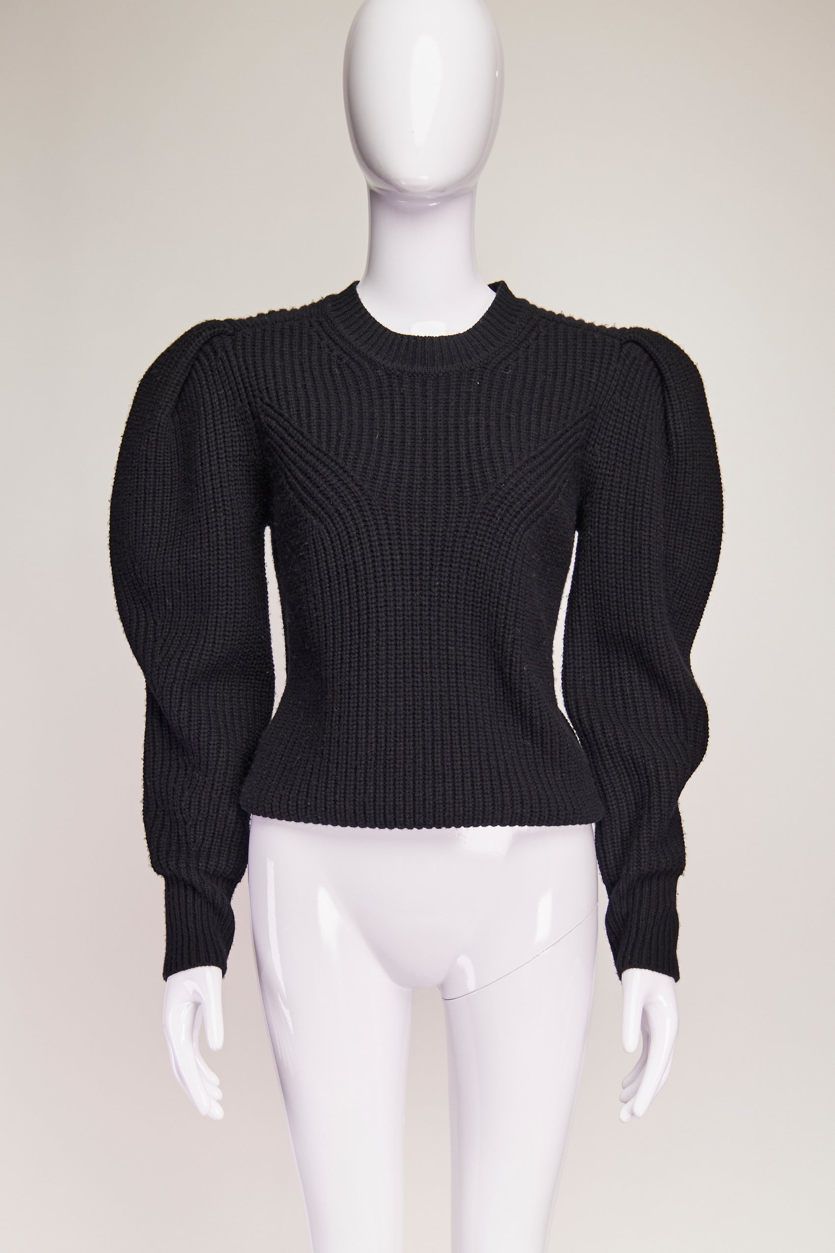 Isabel Marant Peak Shoulder Crew Neck Sweater