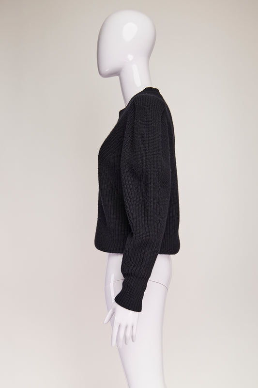 Isabel Marant Peak Shoulder Crew Neck Sweater