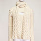 Lanvin Cutout Wool Sweater with Scarf