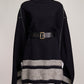 Salvatore Ferragamo Wool Poncho with Belt S