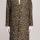 Smythe Animal Print Collarless Coat S