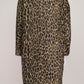 Smythe Animal Print Collarless Coat S