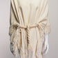 Isabel Marant Cream Fringe Poncho S