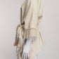 Isabel Marant Cream Fringe Poncho S