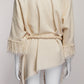 Isabel Marant Cream Fringe Poncho S