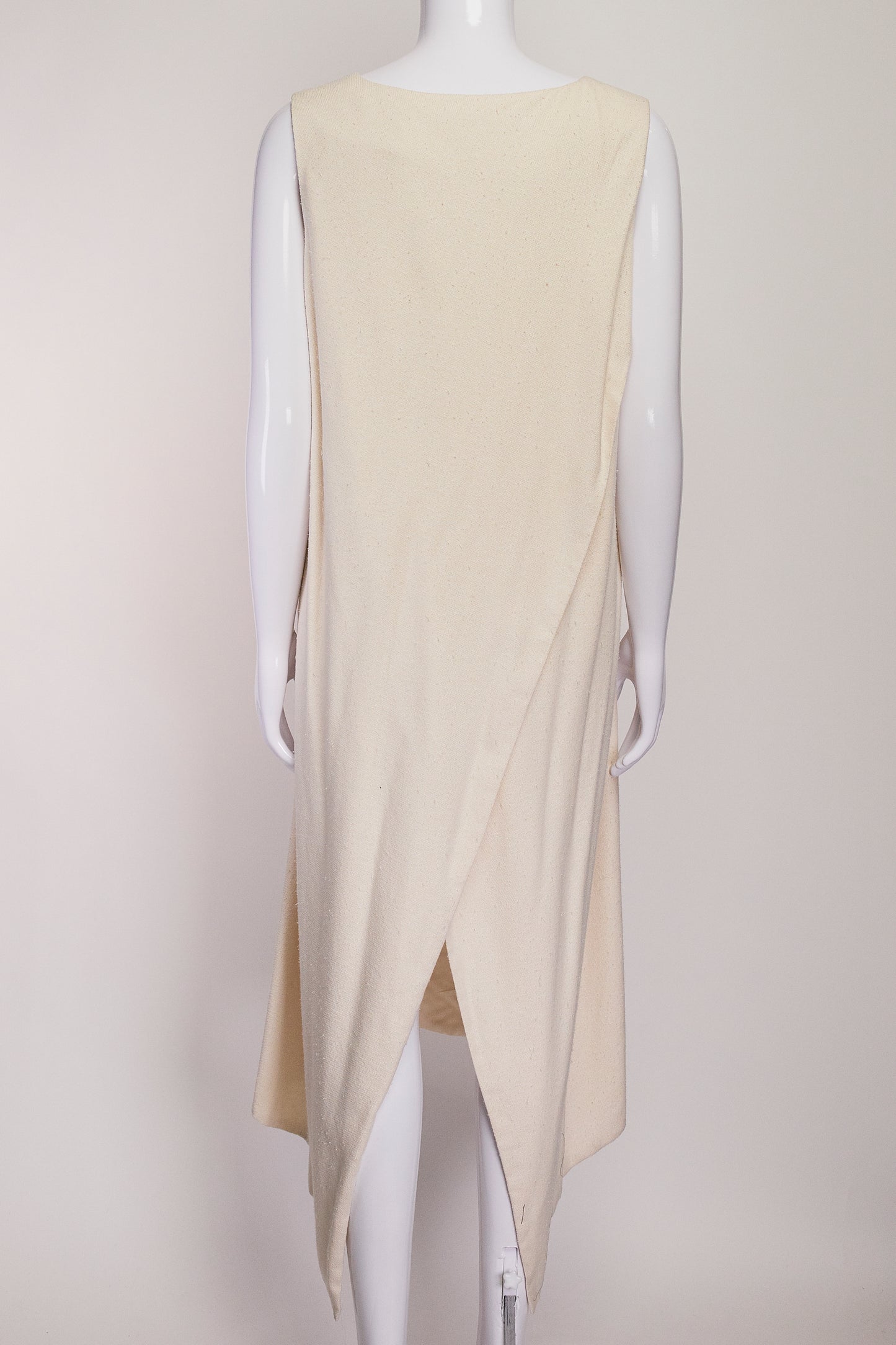 The Row Silk Cream Long Dress with Slit US10