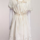 Lanvin Eyelets Dress with Ruffle and Bow Detail FR40 IT44