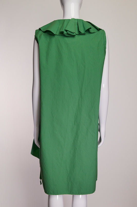 Lanvin Green Ruffled Dress US16