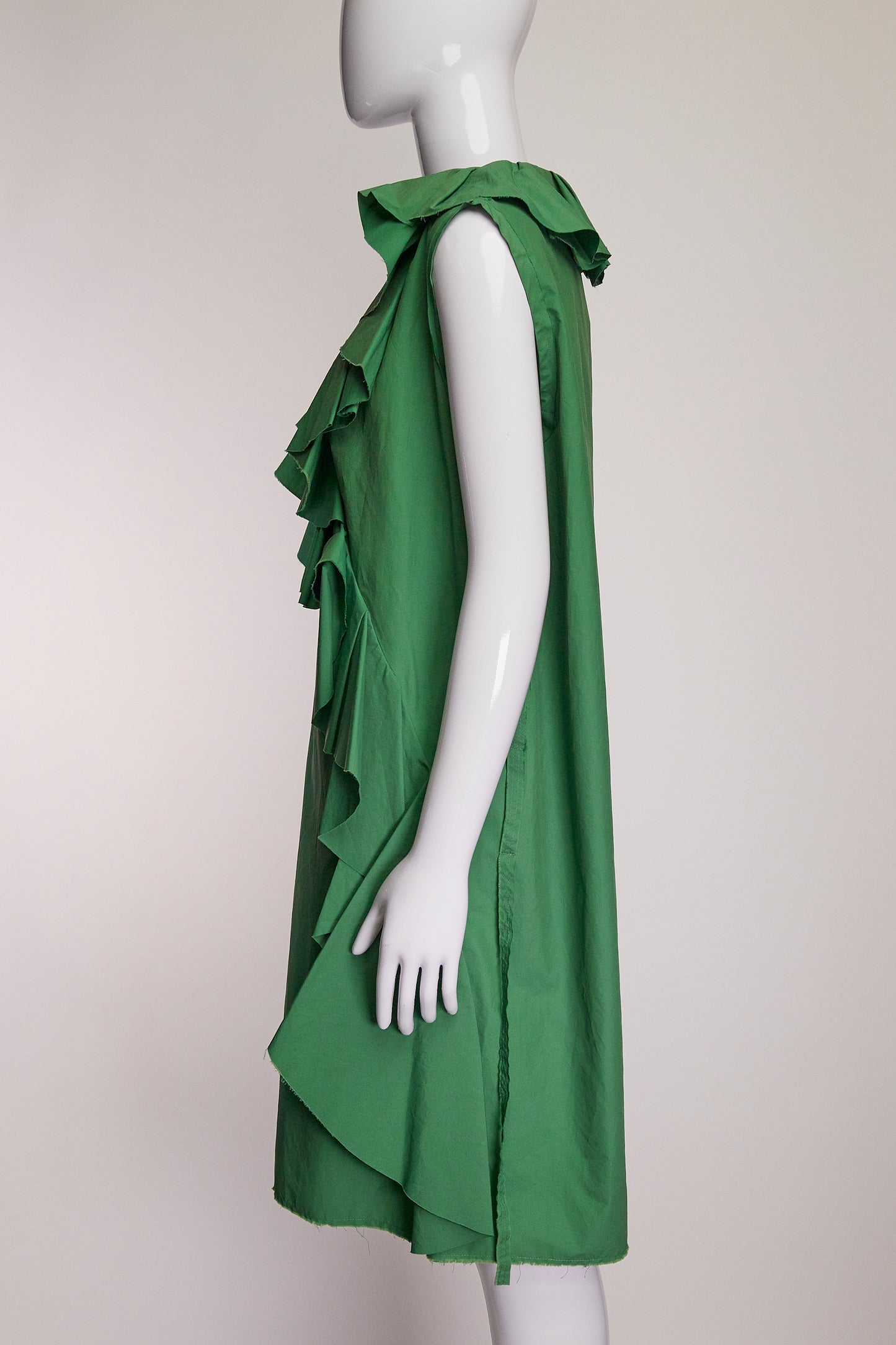 Lanvin Green Ruffled Dress US16