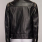 Marc Jacobs Leather Jacket with Silver Grommets IT46 FR42