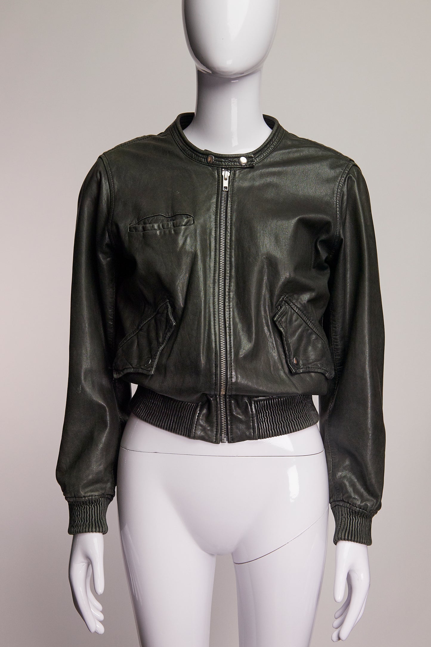 Isabel Marant Etoile Charcoal Leather Jacket FR38 IT42