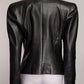 Balmain Deep-V Leather Blazer FR40 IT44