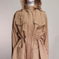 Loewe Beige Hooded Jacket FR36 IT40