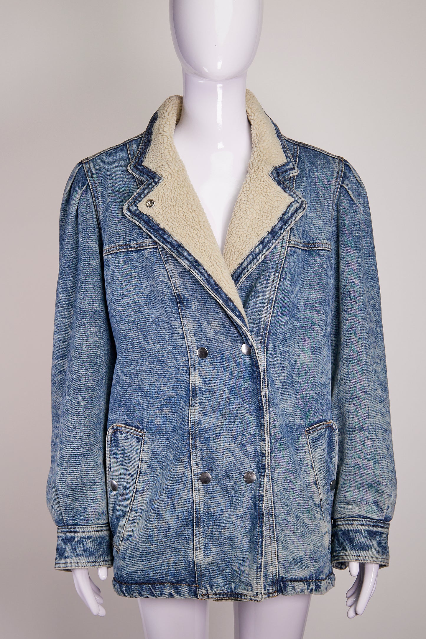 Isabel Marant Etoile Acid Wash Denim Jacket FR36 IT40