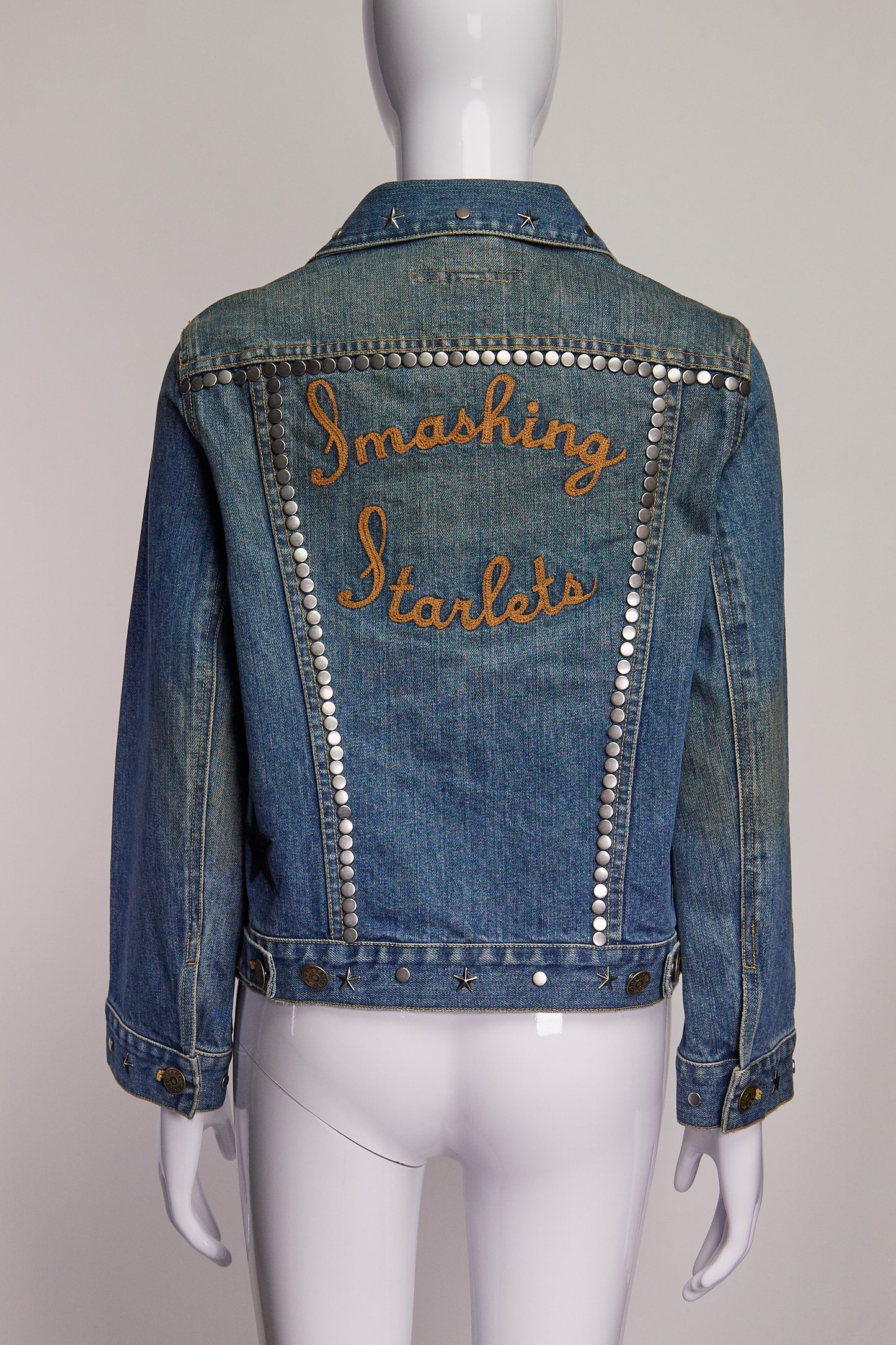 Marc Jacobs Patchwork and Grommets Denim Jacket M