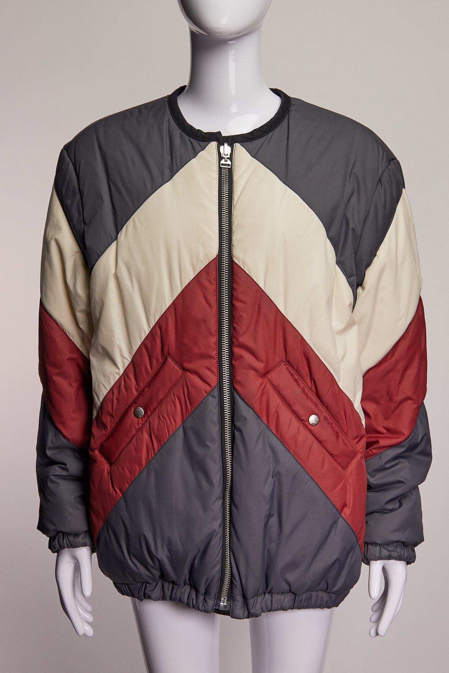 Isabel Marant Etoile Tri-Color Reversible Bomber Jacket FR38 IT42