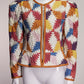 Isabel Marant Etoile Quilted Colorful Zip Up Jacket FR34 IT38