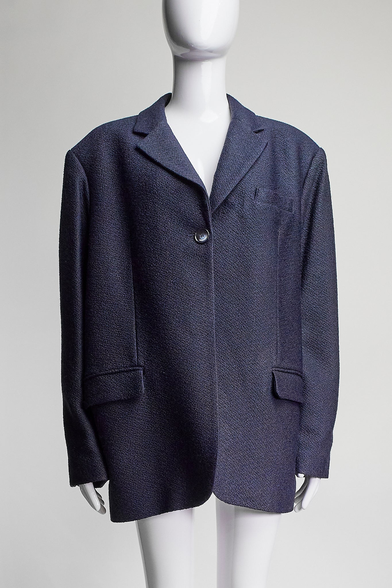 Jacquemus "La Collectionneuse" Navy Textured Blazer FR40 IT44