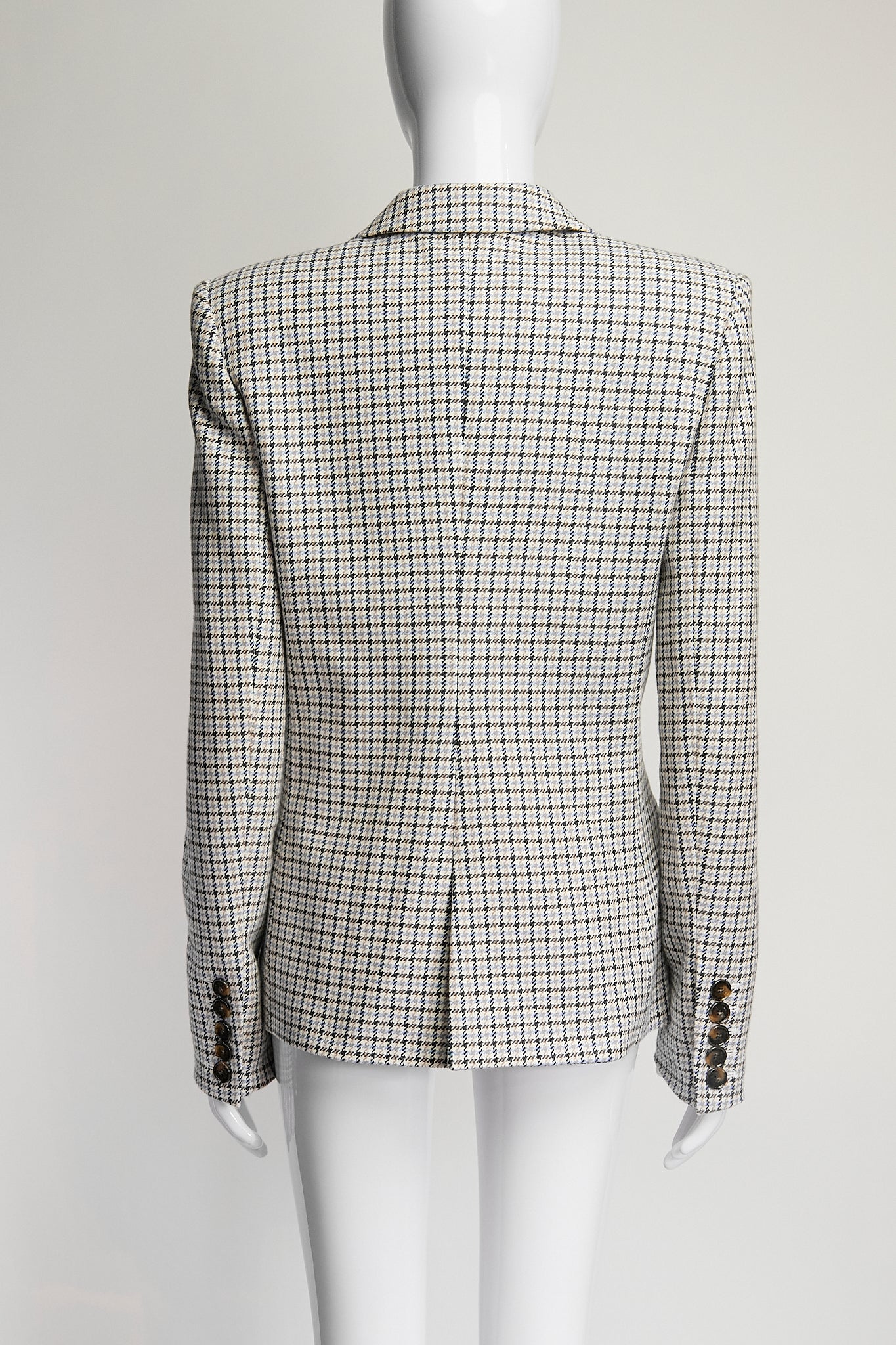 Alexandre Vauthier Houndstooth Single Button Blazer FR36 IT40