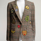 Veronica Beard Plaid Blazer with Patches US4