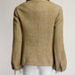 Simone Rocha Sparkly Houndstooth Jacket with Floral Buttons UK10 US4/6