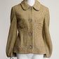 Simone Rocha Sparkly Houndstooth Jacket with Floral Buttons UK10 US4/6