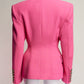 Alexandre Vauthier Pink Blazer with Shoulder Pads FR34 IT38