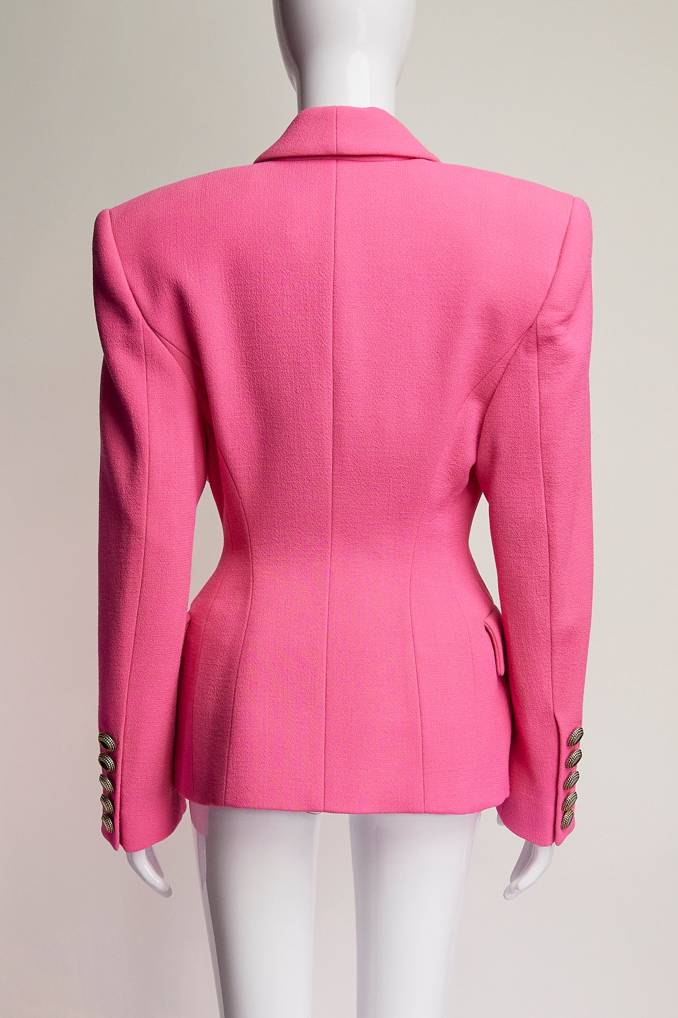 Alexandre Vauthier Pink Blazer with Shoulder Pads FR34 IT38