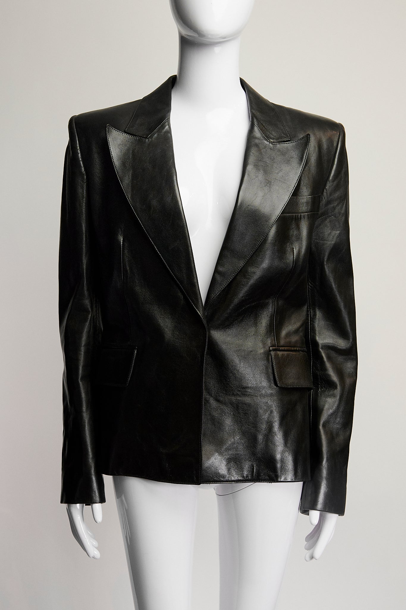 Yves Saint Laurent Leather Blazer