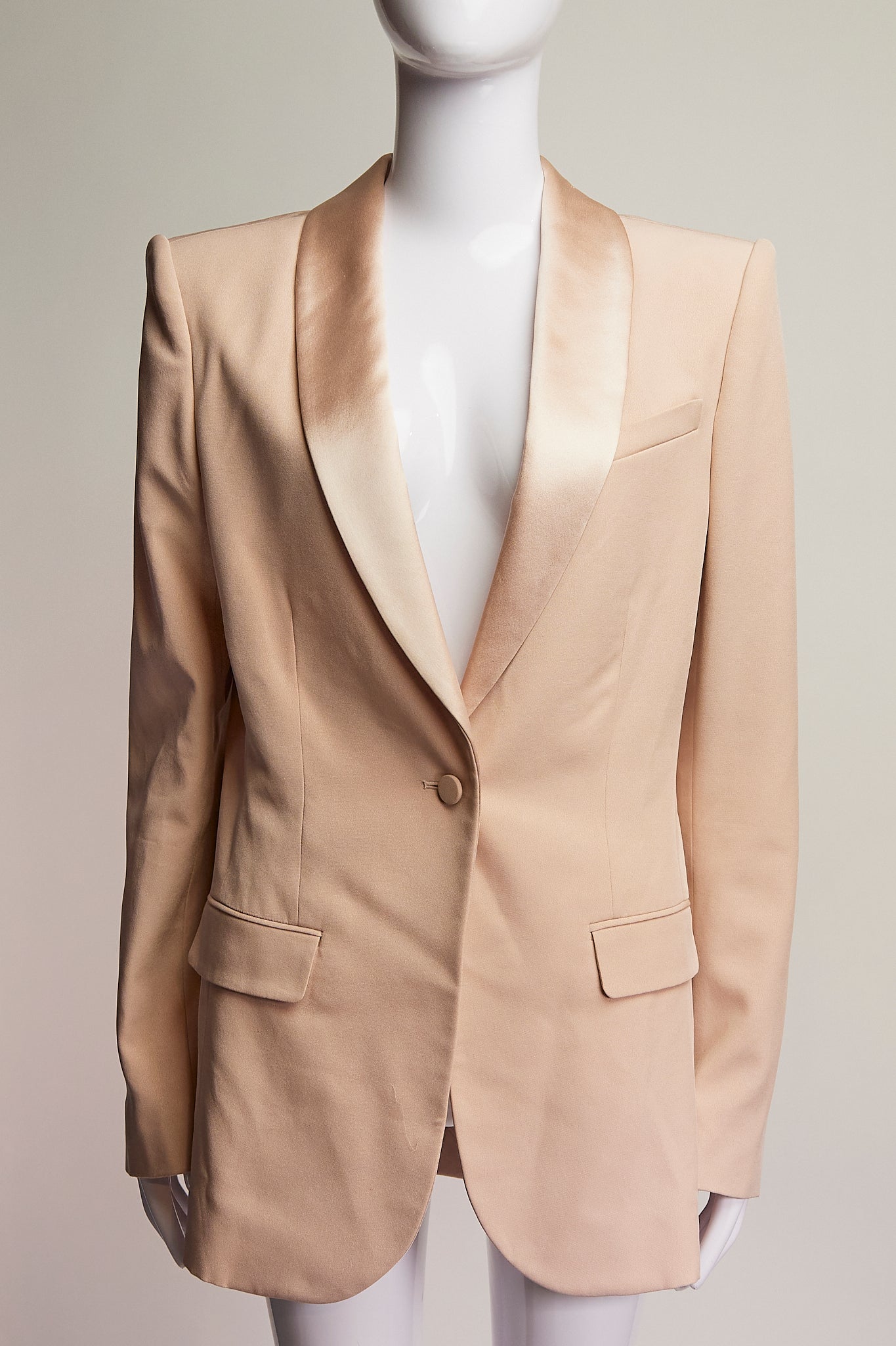 The Row Soft Pink Single Breasted Blazer US12