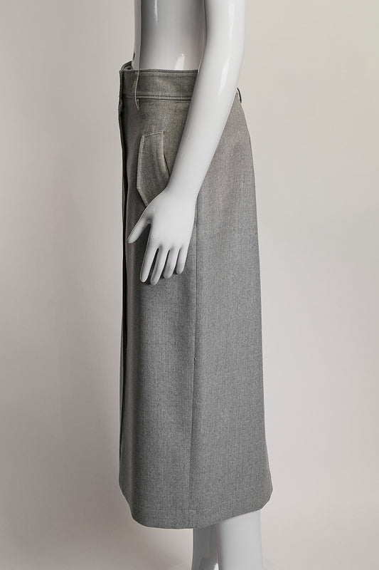 Brunello Cucinelli Grey Pencil Skirt