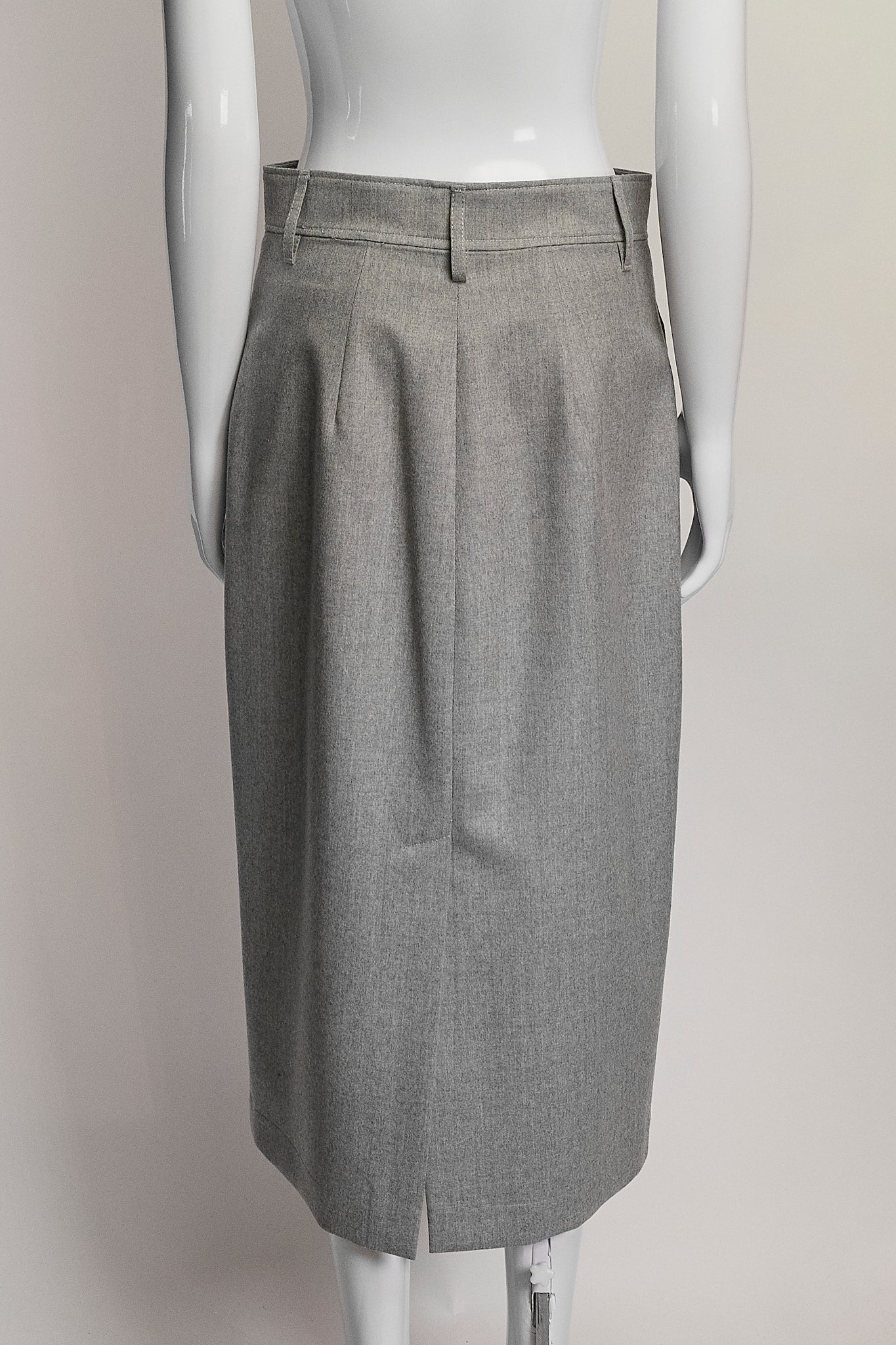 Brunello Cucinelli Grey Pencil Skirt