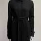 Dolce & Gabbana Black Ribbed Cardigan with Belt M